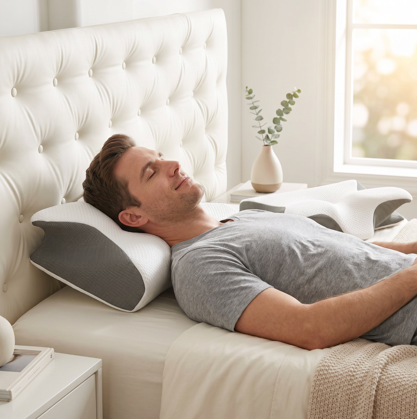 Ergonomisches Nackenkissen - Spürbar ab der ersten Nacht